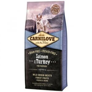 Carnilove Saumon&Dinde Chiots - Croquettes pour chiots - 4 kg