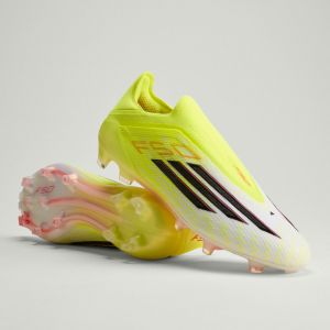 Adidas F50 Elite Laceless FG Born For Goals - Jaune/Noir/Lucid Red PR&Eacute;-COMMANDE - Herbe naturelle (FG), pointure 38⅔ - ['Jaune'] - Taille 38⅔
