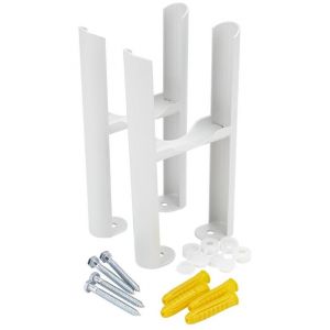 Hudson Reed Pied radiateur blanc Windsor 22,5 x 13 x 8 cm