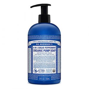 Dr Bronner's Savon Au Sucre Menthe Poivr&eacute;e - 710 ml