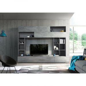 Azura home design Ensemble meuble TV GEORGIO gris 277 cm