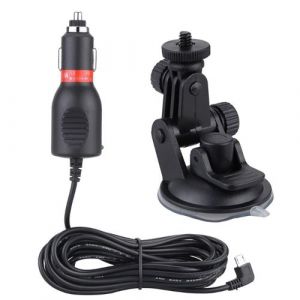 SJCAM Original SJ4000 SJ5000 M10 M20 caméra voiture fixation par ventouse + chargeur Micro USB DC 5V 2A