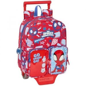 Safta Sac à dos - Spidey Rescue - Confortable et polyvalent - Trolley inclus - Pour enfants