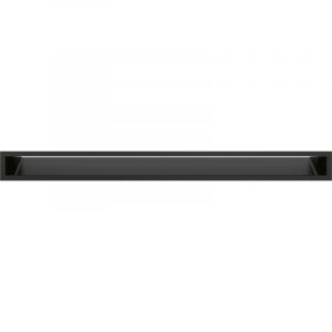 Kratki AIR Grille de Ventilation 9x100 cm - Grille d'air Chaud Noir, Grille d'extraction pour Ventilation de chemin&eacute;e r&eacute;sistante &agrave; la Chaleur et Surchauffe - Sortie d&rsquo;Air Chaud &agrave; 45&deg;