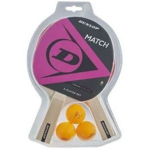 Dunlop Raquette de Ping Pong Kit de tennis de table MATCH 2 PLAYER SET