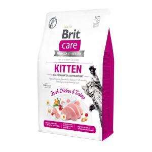 Croquettes Chat - Brit Care Grain Free kitten Healthy Growth and Development - 2kg