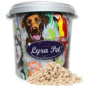Lyra Pet - 10 kg d'amandes d'arachide splits dans un bac de 30 l