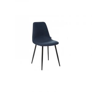 Atmosphera Lot de 2 chaises style scandinave Tyka Couleur: Bleu - Bleu