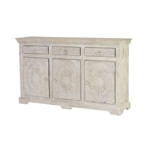 Buffet en manguier blanc vieilli