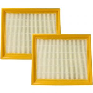 Vhbw 2x filtre compatible avec Lidl Parkside PPWD 30 A1 aspirateur - filtre HEPA jaune / blanc