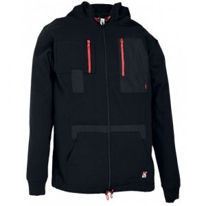 Kiplay Sweat Zippé Multipoches À Capuche Speed En Coton Et Polyester - Noir - Taille S