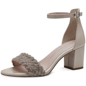 Marco Tozzi Sandale à talon by Guido Maria Kretschmer 2-28399-42 Femme, Powder Pat Cb, 39 EU