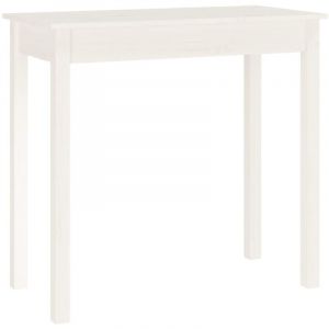 Décoshop26 Table console meuble d'entrée 80 x 40 x 75 cm bois massif de pin blanc DEC031721