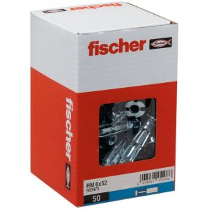 Fischer Bo&icirc;te de 50 chevilles placo hm &Oslash;6 x 52 mm sans vis