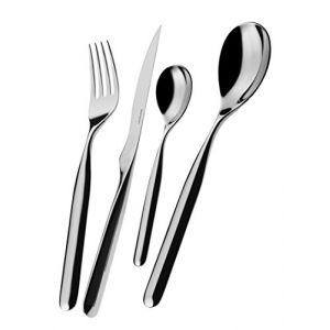 Bugatti Ménagère 24 pièces service de table acier 39x27x5 cm - Vidal