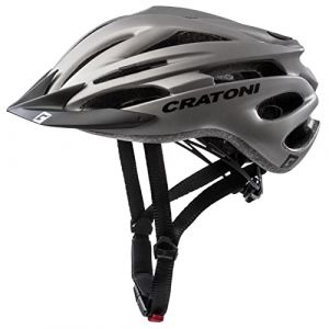 Cratoni Pacer+ Casque de v&eacute;lo Enfant, Gris, L-XL (58-62 cm)