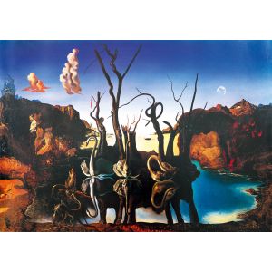 Bluebird Puzzle Salvador Dal&iacute; - Swans Reflecting Elephants, 1937