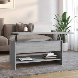 VidaXL Table basse Sonoma gris 80x50x40 cm Bois d'ingénierie 819297