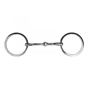 Mors 2 anneaux pour cheval torsadé Metalab