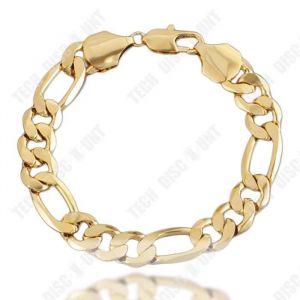 Bracelet - Aucune - Figaro - Plaqué Or - 10 Mm - 23 Cm