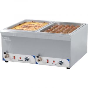 Casselin Double bain-marie avec robinet de vidange GN 1/1-200 mm CBMDV200