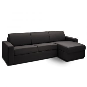 Italian Spirit Canap&eacute; d'angle convertible rapido MIDNIGHT gris graphite couchage 140 cm - gris