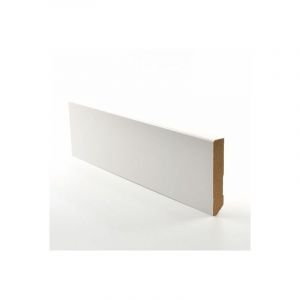 Décoweb Plinthe blanche à peindre pour parquet contrecollé - 8 cm - Longueur 240 cm