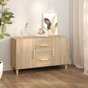 VidaXL Buffet Chêne sonoma 100x36x60 cm Bois d'ingénierie Brun