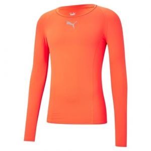 Puma Liga Baselayer Tee LS, T-Shirts Homme, Neon Sun,