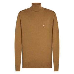Tommy Hilfiger Homme Pull Cashmere Roll Neck Col Roulé, Beige (Safari Canvas), S