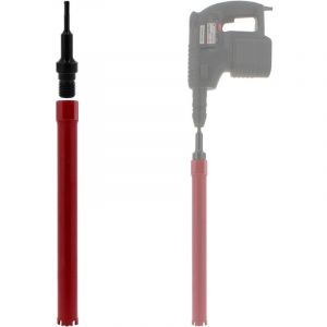Couronne diamant &Oslash; 44 mm avec adaptateur pour perceuse et perforateur SDS-plus
