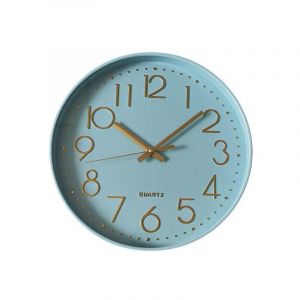Emde Horloge color block bleu ciel 30,5cm
