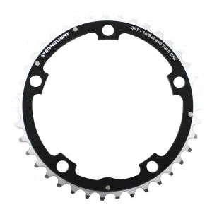 Stronglight Plateau route 5bra triple 42dts d.130 milieu noir alu 7075 type shimano 9-10v.