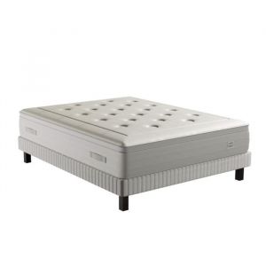 Ensemble Simmons 651 ressorts ensachés + mousse mémoire de forme SW6 140x200 - Blanc