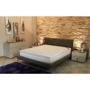 Image de Lot de 2 matelas orthop&eacute;diques 80x190 x 22 cm + 2 oreillers m&eacute;moire + 2 al&egrave;ses - tr&egrave;s ferme - face hiver laine - ame poli lattex haute densit&eacute; - hypo