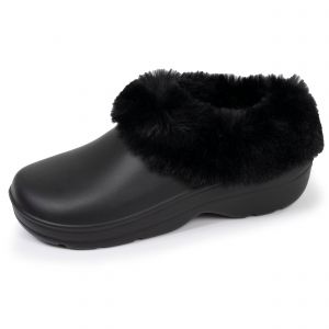 Isotoner Chaussures Mules femme sabot très confortable avec chaussettes fourrée amovible