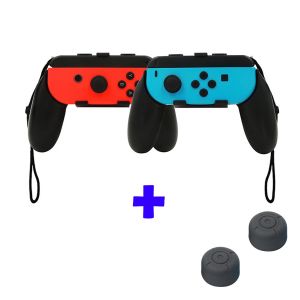 Qumox Grip Joystick Handle Grip L + R noir pour Nintendo Switch Joy-Con