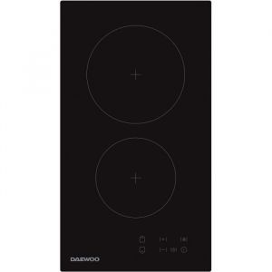 Daewoo Plaque de cuisson vitrocéramique - 2 foyers - 30 cm - BH3VTF19BNM - Noir