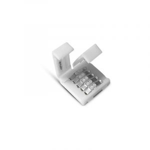 Vision-El Connecteur Rapide RGB+W IP20 - Bandeaux LED 10 mm - Installation Facile - Compatible Multicolore