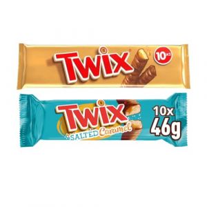 Twix Lot de 10 Caramel beurre salé 230g x2 + x10 500g