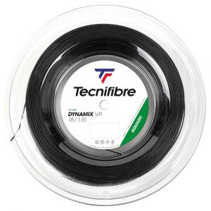 Tecnifibre Dynamix VP 1.15-Bobine 200m Cordage de Squash Adulte Unisexe, Noir