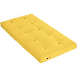Terre de Nuit Matelas futon ocre en coton 90x190