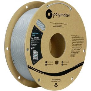 Polymaker Filament PLA PolySonic Gris/Argent 1,75 mm Impression Haute Vitesse