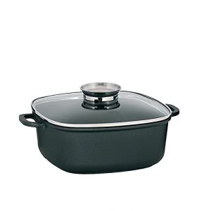 Kela Cocotte avec couvercle Kerros 6 litres aluminium noir