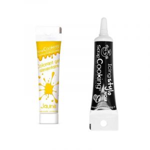 Scrapcooking Gel colorant alimentaire jaune 20 g + Stylo de gla