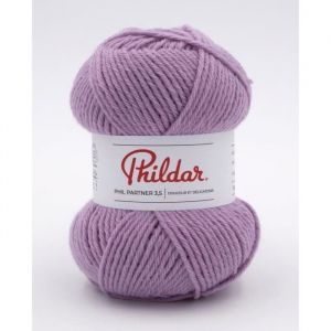 Pelote de laine à tricoter PARTNER 3,5 - Phildar Parme Violet - Parme Violet