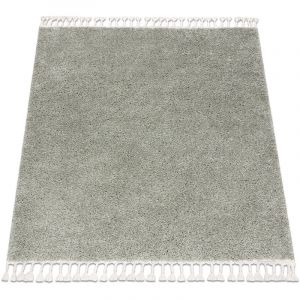 Rugsx - Tapis berber carré 9000 vert Franges berbère marocain shaggy green 120x120 cm