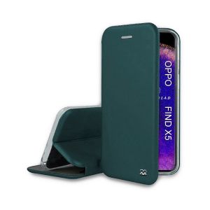 Ibroz Etui Oppo Find X5 Etui Cuir Kaki