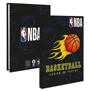 La Plume Dorée LPD - Cahier de Textes BASKET NBA - 15 x 21 cm