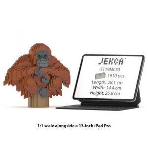 Blocs de construction - JEKCA - Orang-outan - 1910 pi&egrave;ces - 14 ans et plus - Plastique durable